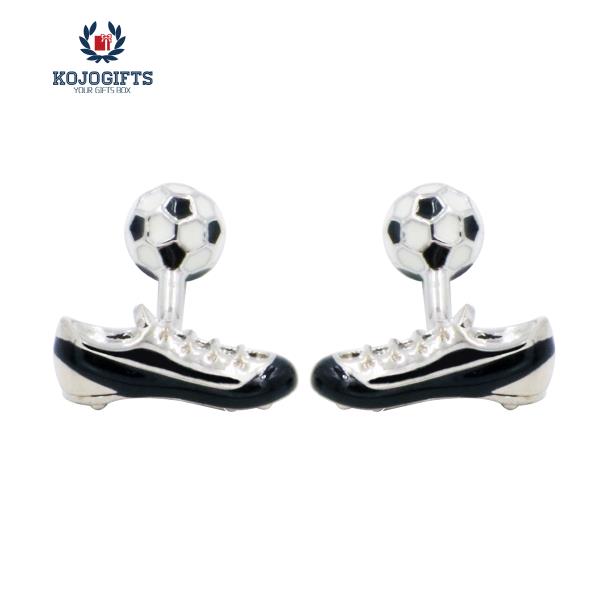 FOOTBALL CUFFLINKS, FOOTBALL BOOTS CUFFLINKS-KMC048