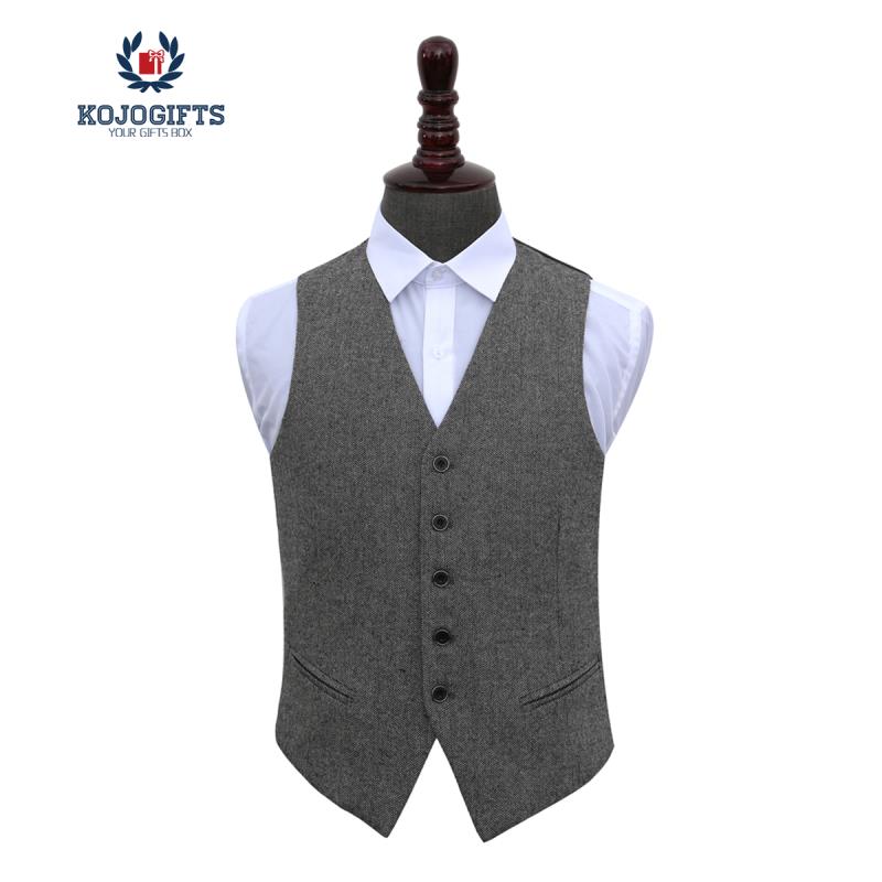 GRAY  MEN'S VEST-KMV001